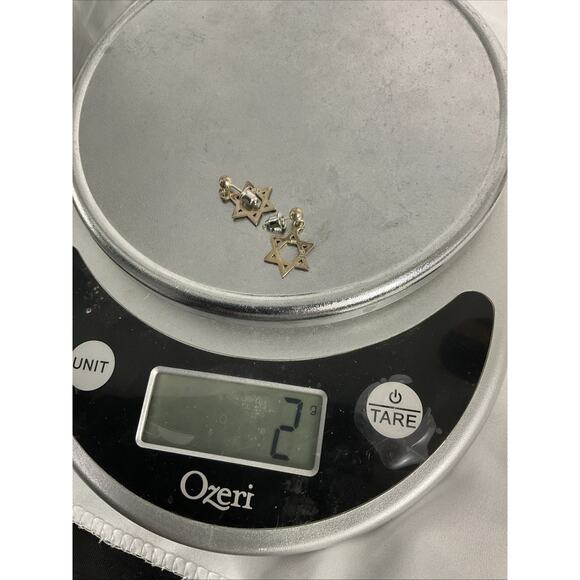 VTG VINTAGE STAR OF DAVID STERLING SILVER PREMIER DESIGNS EARRINGS - Picture 5 of 5